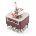 Racdde Panel Mount 12 Pin 4PDT ON/ON 2 Position Toggle Switches AC 250V 15A - Brick Red - 1PC