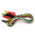 Racdde Electrical DIY Double-end Alligator Clips for Test (10Pcs) - Black + Yellow + Multi-Colored