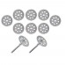 Racdde 10pcs 22mm Saw Blade with Hole + 2x3mm Diamond Cutting Blade for Electric grinding of connecting Rod