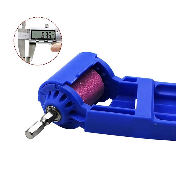 Racdde 2-12.5mm Portable Electric Drill Bit Sharpener Corundum Grinding Wheel For Grinder Tool - Blue