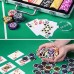 Racdde Clay Poker Chips Set Heavy Duty 13.5 Gram Chips Texas Holdem Cards Game Blackjack Gambling Chips with Aluminum Case 