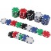 Racdde Poker Chip Set for Texas Holdem, 300 PCS Casino Poker Chips Set with Aluminum Case (11.5 Gram) 