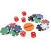 Racdde 300 Chip Dice Style Poker Set In Aluminum Case (11.5 Gram Poker Chips) 