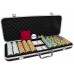 Racdde Monte Carlo Poker Club Set of 500 14 Gram 3 Tone Chips with Upgrade Ding Proof Black ABS Case, Cards, 2 Cut Cards, Dealer and Blind Buttons 