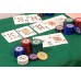 Racdde 320 Piece Pro Poker Clay Poker Set - 2X Plastic Cards with Cutting Cards - Reinforced Leather case - Free Poker Felt 