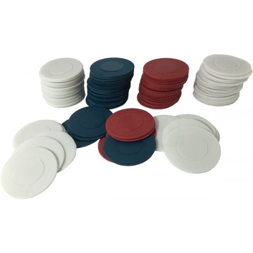 Racdde 1000 Plastic Red White and Blue Poker Tournament Chips 10 Box Set 