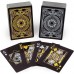 Racdde Blind Tiger Prohibition Poker Chip Set - 2 Decks Gangster and Roaring Twenties Themed Playing Cards and 200 Poker Chips in Whiskey Bottle Gift Tin 
