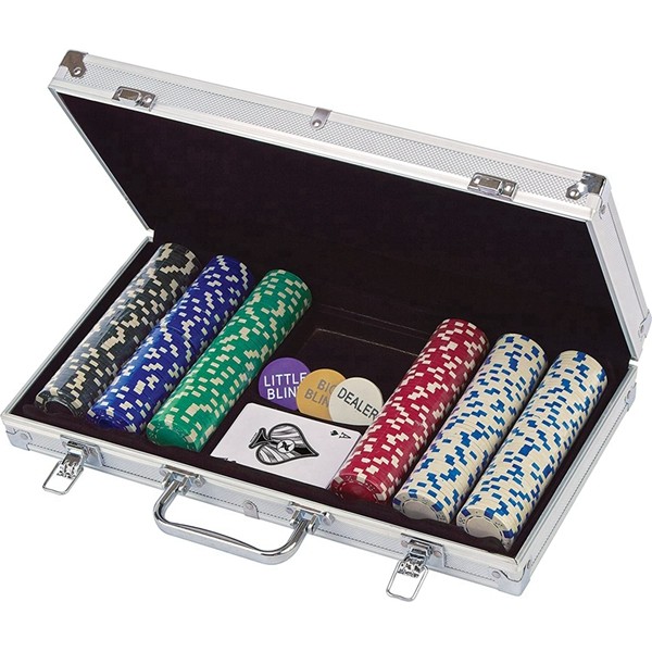 Racdde 300 Ct. Poker Chips 11.5 gram in Aluminum Case (styles will vary) 