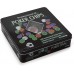 Racdde Royal Flush 4-Player Poker Game Set - Includes Poker Chips, Playing Cards, and Dealer Button - Over 100 Play Pieces 