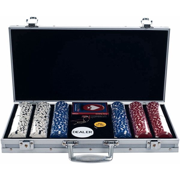 Racdde 300 Big Slick Texas Holdem Chip Set with Aluminum Case, 11.5gm 