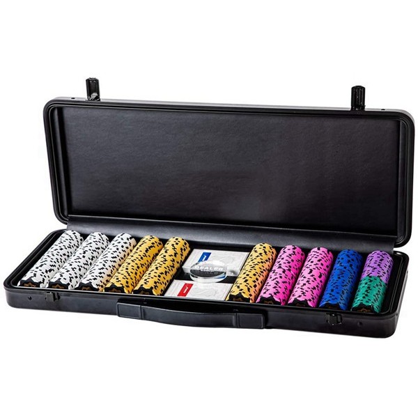 Racdde Nash 14 Gram Clay Poker Chips Set for Texas Hold’em, 300 PCS/500PCS [with Numbered Values] Features a high-end Carrying case 