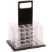 Racdde Acrylic Poker Chip Carrier (1000-Count) with Chip Trays 