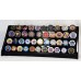 Racdde 4 Rows 40 Challenge Coin Casino Chip Display Case Rack Holder Stand for Table Shelf Desk 