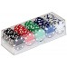 Racdde 100 Piece Clear Acrylic Poker Chip Rack with Cover/Casino Chip Tray with Lid(Single/10-Pack) 