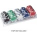 Racdde Clear Acrylic Casino Poker Chip Tray | Chip Rack Holds 100 Chips(Single/10-Pack) 