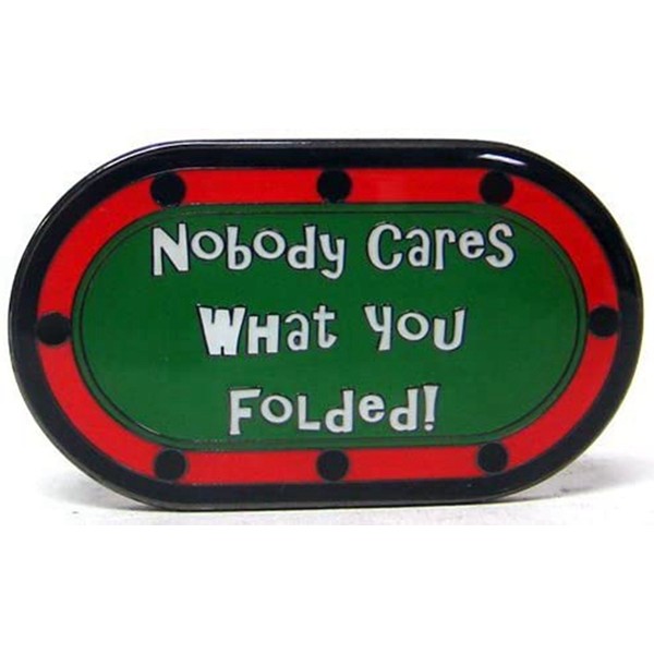 Racdde Nobody Cares What You Folded Poker Card Cover Protector 