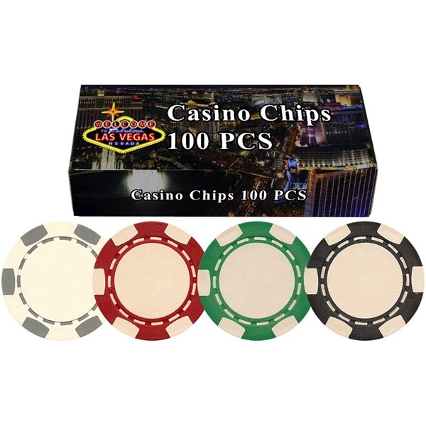Racdde 100 11.5 Gram Poker Chips in Las Vegas Gift Box 