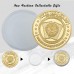 Racdde Poker Card-Guard Coin Collectibles Table Games Poker Card-Guard Protector Golden Coin Chip w/Plastic Case, Poker Chips Coin, A Great Coin Collecting Gifts for Husband, Father, Friends 