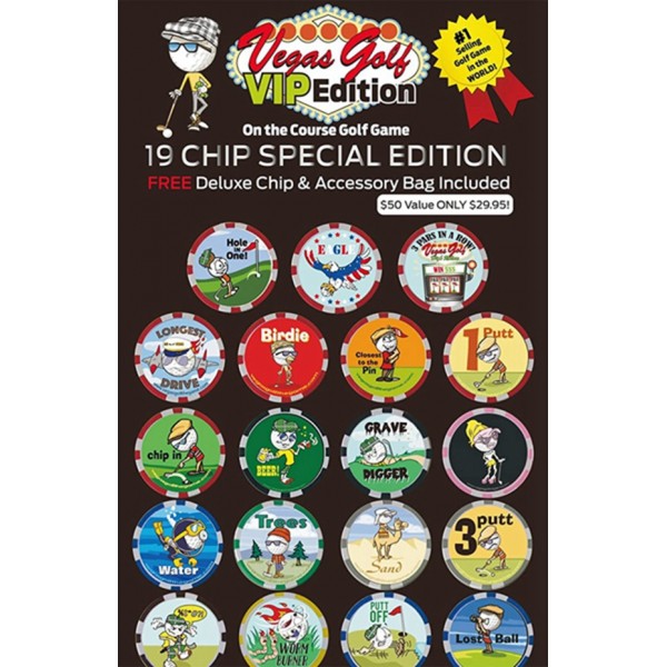 Racdde VIP Edition 19 chip Game with Free Deluxe Tee Bag 