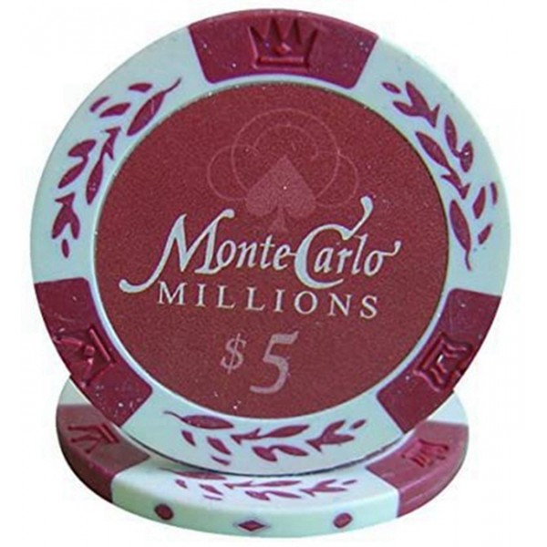 Racdde Monte Carlo Millions 14gm Clay Poker Chip Sample Set - 9 New Chips 