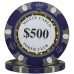 Racdde 500pcs 14g Monte Carlo Poker Club Poker Chips Bulk - Choose Denominations 