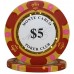 Racdde 500pcs 14g Monte Carlo Poker Club Poker Chips Bulk - Choose Denominations 