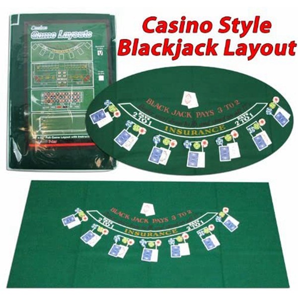 Racdde Poker 405694 Blackjack Layout, 36 x 72 Inch 