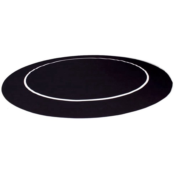 Racdde 54 Inch Neoprene Rubber Round Poker Table Layout with Carrying Bag - Includes Bonus Deck of Cards! 