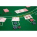 Racdde 2-Sided 36"x72" Blackjack and Craps Casino Tabletop Felt Layout Mat 