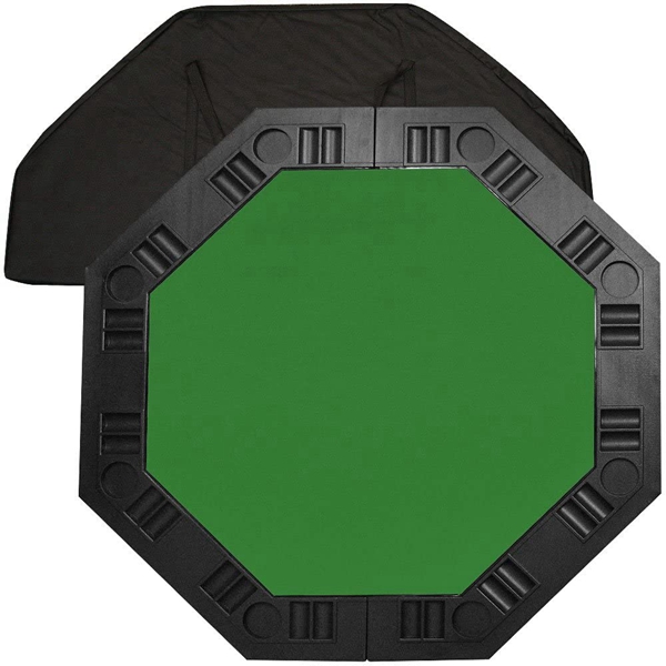 Racdde Poker 48-Inch 8-Player Octagonal Poker Tabletop (Green) 