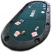 Racdde Texas Hold'em Poker Padded Table Top with Cupholders 