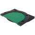 Racdde 10 Player 79"x36" Portable Tri-Fold Poker Table Top Oval Padded Folding with Carrying Case (Green/Black) 