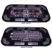 Racdde 3 in 1 Poker Craps and Roulette Folding Table Top with Cup Holders 