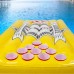 Racdde Inflatable Beer Pong Raft Floating Pool Pong Game 