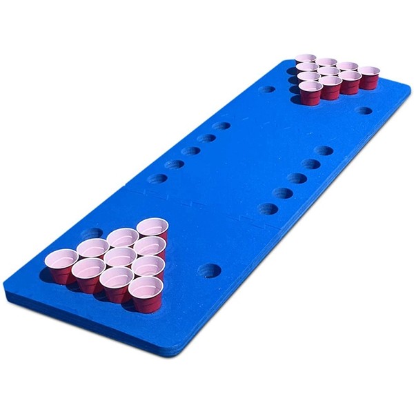 Racdde Regulation Size Floating Beer Pong Table with Diamond Plated Foam Topper & Extension 