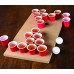 Racdde Mini Wooden Beer Pong or Shot Pong Set – Foldable Portable Travel Board Classic Juice Party Drinking Game Complete Set 