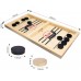 Racdde Head-to-Head Wooden Desktop Hockey Table Game for Kids and Adults, Portable Hockey Game Set for Family Party, Birthday Gift 