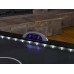 Racdde Lumen-X Lazer 6’ Interactive Air Hockey Table Featuring All-Rail LED Lighting and In-Game Music 