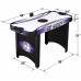 Racdde Hat Trick 4-Ft Air Hockey Table for Kids and Adults with Electronic and Manual Scoring, Leg Levelers 