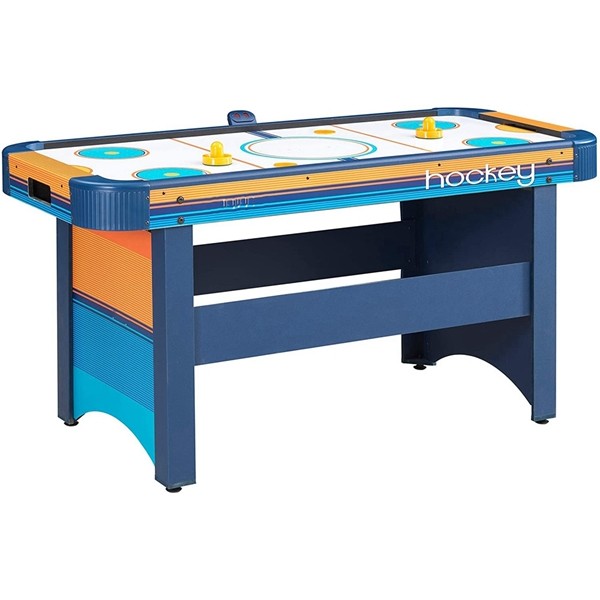 Racdde Air Hockey Table for Kids and Adults | 5 Foot Air Hockey Game Table with Electronic Scoreboard, Powerful Dual-Air Blowers, 4 Pushers, and 2 Hockey Pucks | Ice Hockey Game Room Table 