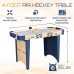 Racdde Air Hockey Table for Kids and Adults | 4 Foot Air Hockey Game Table with Electronic Scoreboard, Powerful Air Blower, 2 Pushers, and 2 Hockey Pucks | Ice Hockey Game Room Table 