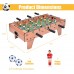 Racdde 27" Foosball Table, Easily Assemble Wooden Soccer Game Table Top w/Footballs, Indoor Table Soccer Set for Arcades, Game Room, Bars, Parties, Family Night 