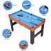 Racdde Multi Game Table, 3-in-1 48" Combo Game Table w/Soccer, Billiard, Slide Hockey, Perfect for Game Rooms, Arcades, Bars, Parties, Family Night 