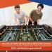 Racdde Foosball Table Game – 56” Standard Size Fun, Multi Person Table Soccer Adults, Families - Recreational Foosball Games Game Rooms, Arcades, Bars, Parties, Family Night 