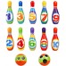 Racdde Bowling Set Toy 10 Colorful Soft Foam Bowling Pins 2 Balls Indoor Toys Toss Sports Developmental Game for Active Party Family Games Children Boys Girls Easter Gifts Preschooler 3 4 5 6 Years Old 
