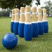 Racdde Lawn Bowling Game/Skittle Ball- Indoor & Outdoor Fun for Toddlers, Kids, Adults 