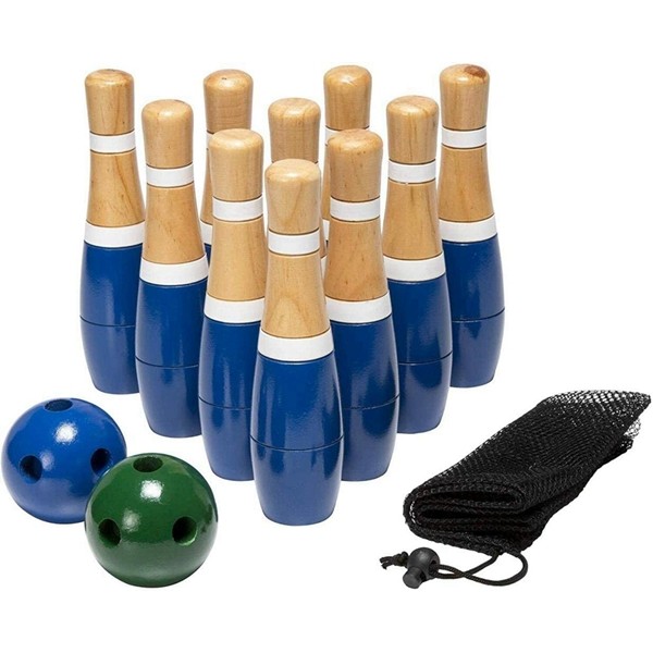Racdde Lawn Bowling Game/Skittle Ball- Indoor & Outdoor Fun for Toddlers, Kids, Adults 