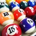 Racdde 2" Pool Table Billiard Ball Set, Complete 16 Ball Set, Smaller Balls NOT Regulation Size 