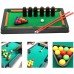 Racdde 1 Set Small Pool Table Toys Funny Tabletop Ball Playthings Set Indoor Parent-Child Billiard Table Game Toy 