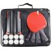 Racdde Ping Pong Balls,Eight-bal,4 Table Tennis Bats, 1 Black Retractable Net ping Pong Paddle for Adults Kids Family, Home Indoor,Outdoor Sports Club, Office Fits School, and Professionals 